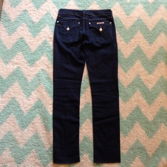 HUDSON dark bacara crop skinny cuffed jeans 27 - Picture 4 of 8